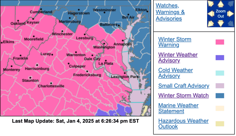 Winter Storm Warning :  Sunday Evening Into Late Monday Night / Tuesday AM  !!EXPIRED!!